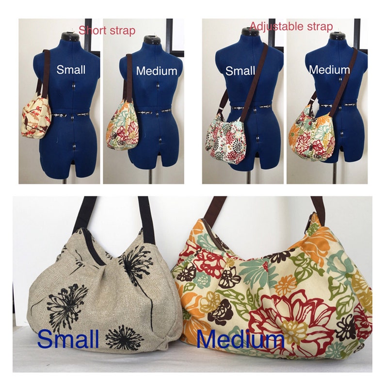 Pleated Bag // Shoulder Purse - Amethyst Night Bloom