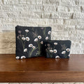 Zipper Pouches - Dainty Florals Onyx