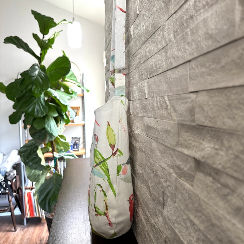 One Handle Hobo Bag - Blue Bird Spring