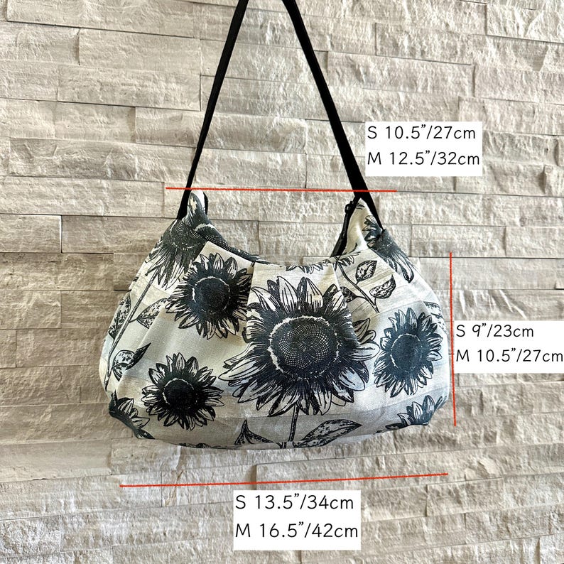 Pleated Bag // Shoulder Purse - Amethyst Night Bloom