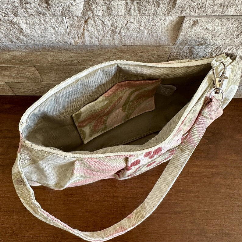 Pleated Wristlet Zipper Pouch - Verona Blossom