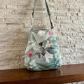 One Handle Hobo Bag - Wild Bird in Lichen