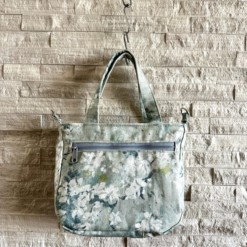 Mini Tote Bag - Fostorio-Opulence in Harbor Mist