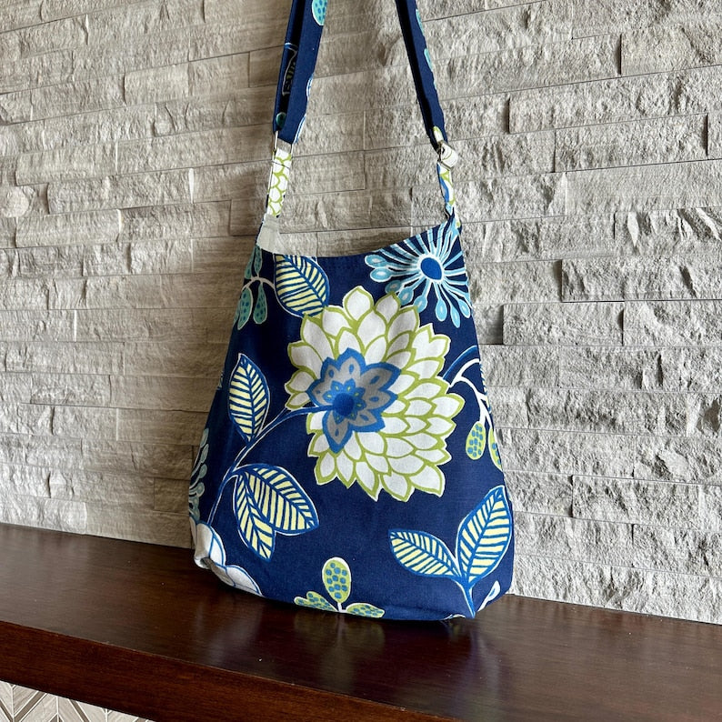 One Handle Hobo Bag - Rombie Navy