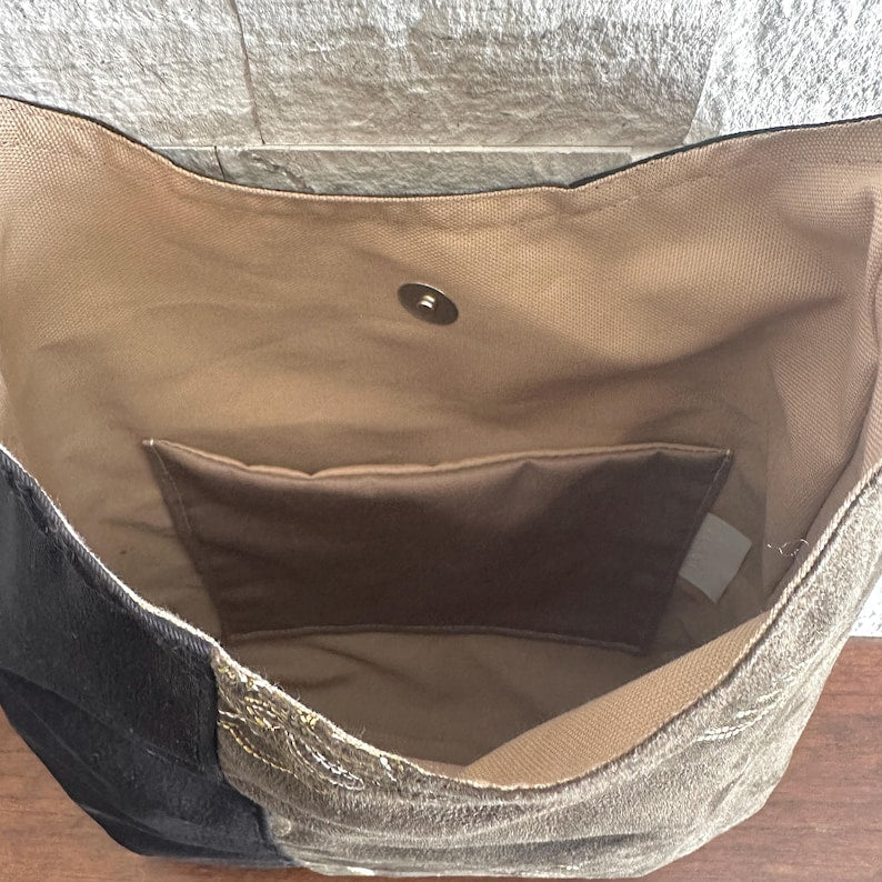 One Handle Hobo Bag - Butterfly Embroidery