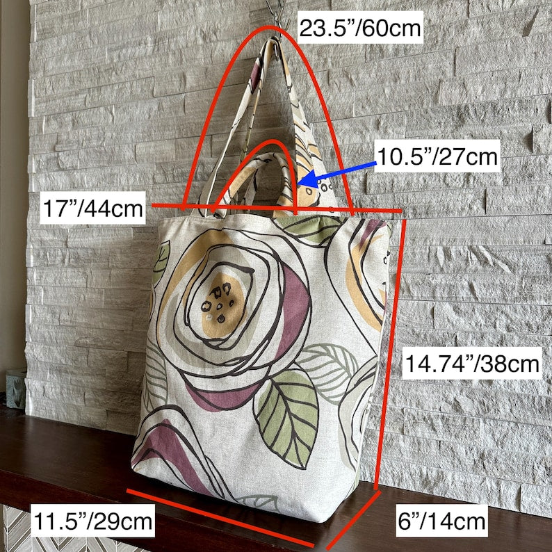 Large Bag with Double Handles - Verona Blossom