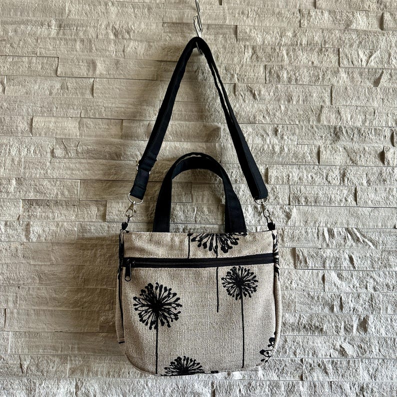 Mini Tote Bag - Dandelion Black