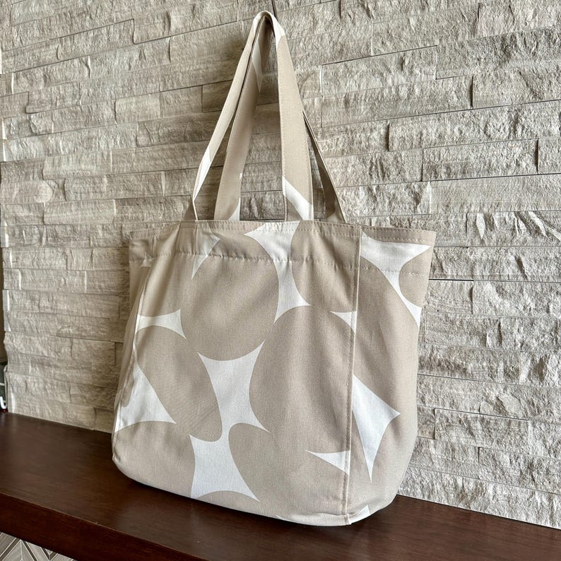 Large Tote - Sandstone Stars
