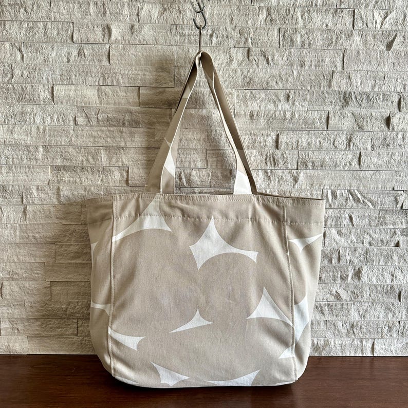 Large Tote - Sandstone Stars