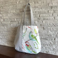 Shoulder Tote Bag - Blue Bird Spring