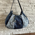 Pleated Bag // Shoulder Purse - Moonlit Floral Stripe