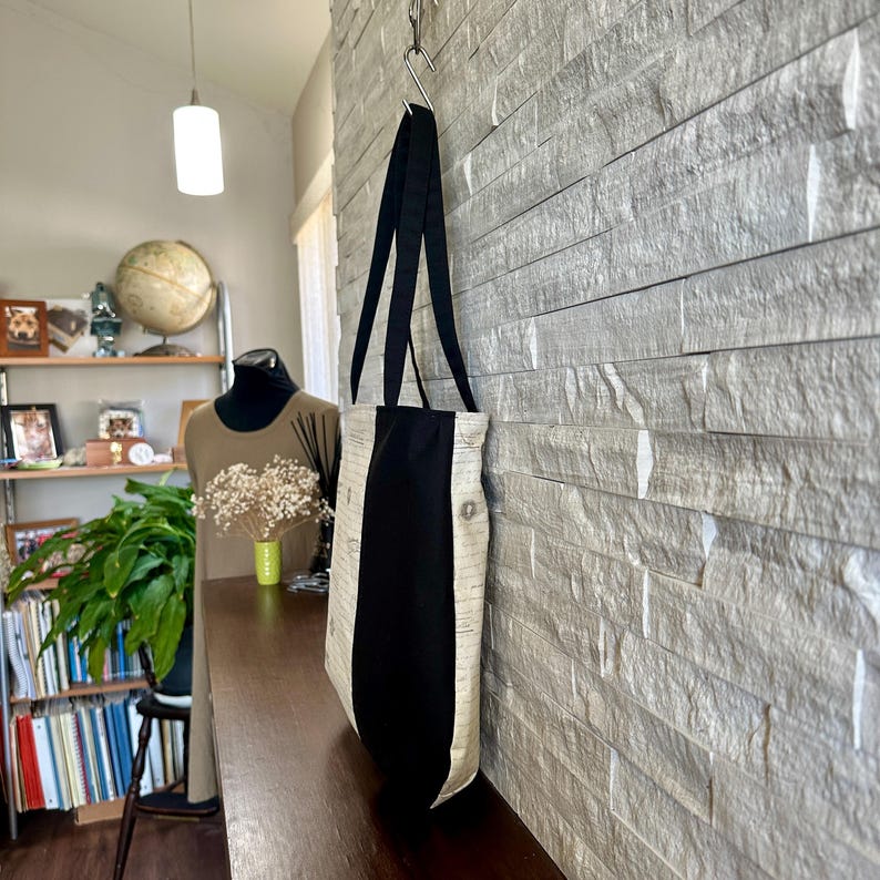 Shoulder Tote Bag - Antique Postal Script