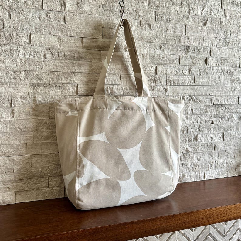 Large Tote - Sandstone Stars