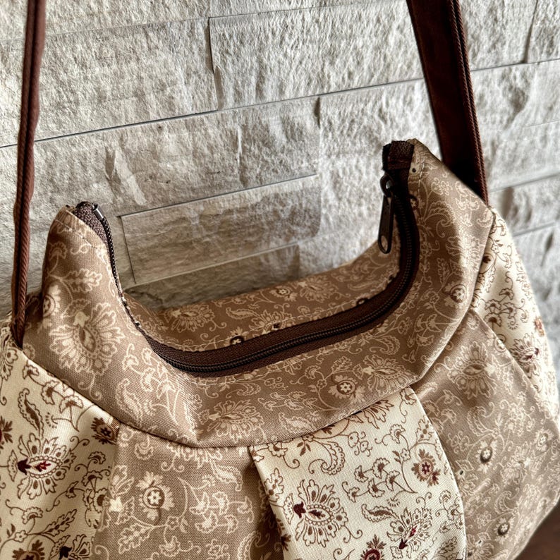 Pleated Bag // Shoulder Purse - Whispering Meadow